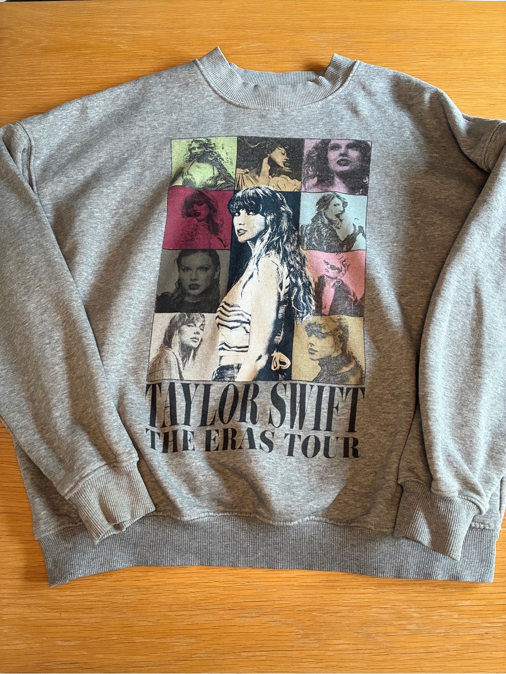 Taylor Swift-The Eras Tour-Gray-Crewneck-Sweatshirt-S
